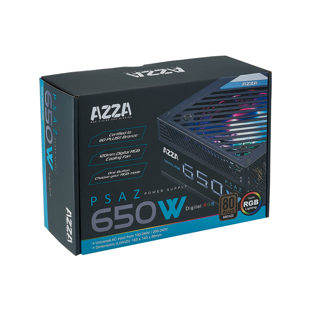 Alimentation AZZA 650w, 80+ bronze